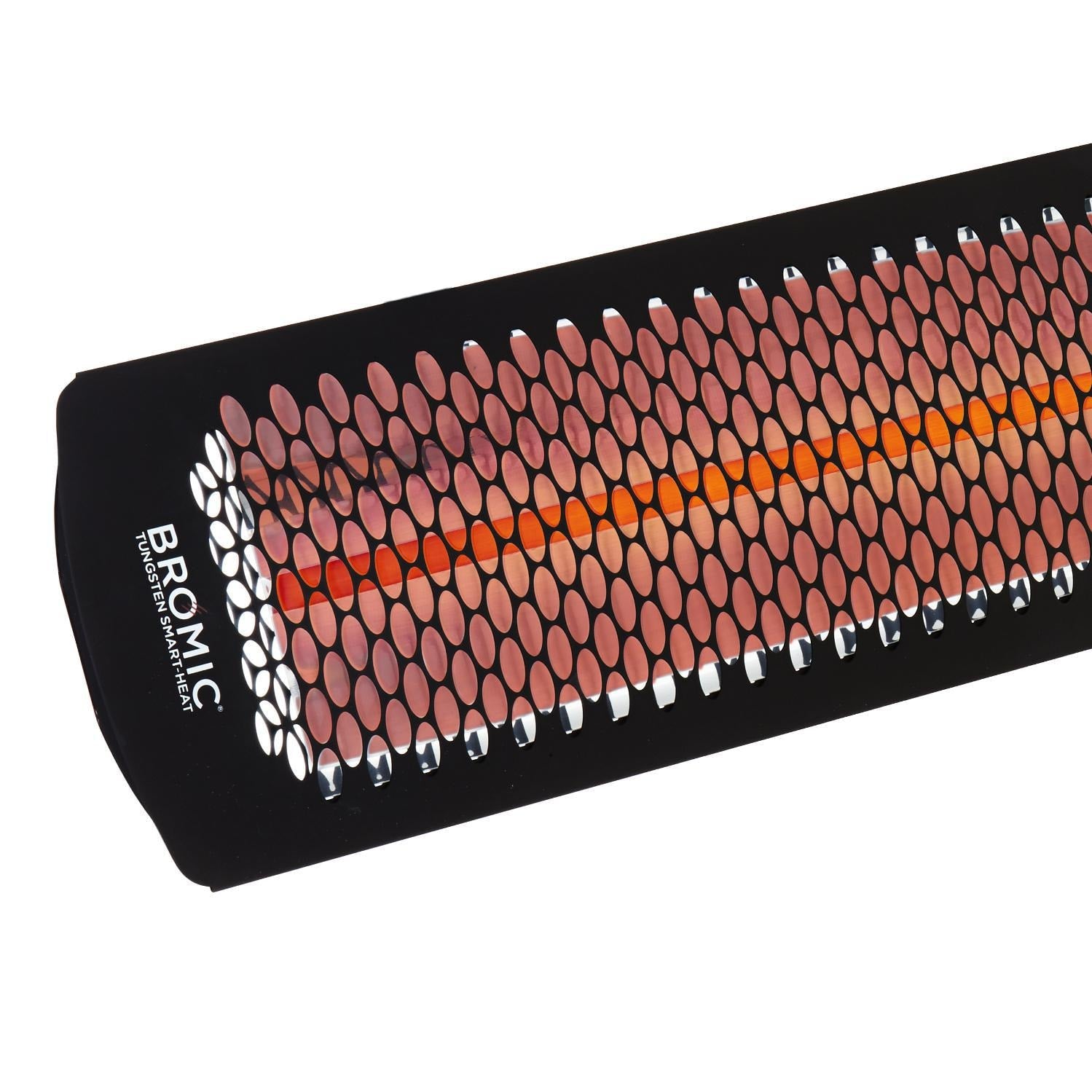 Bromic Heating - Tungsten Smart-Heat 44-Inch 4000W Dual Element 240V Electric Infrared Patio Heater - Black