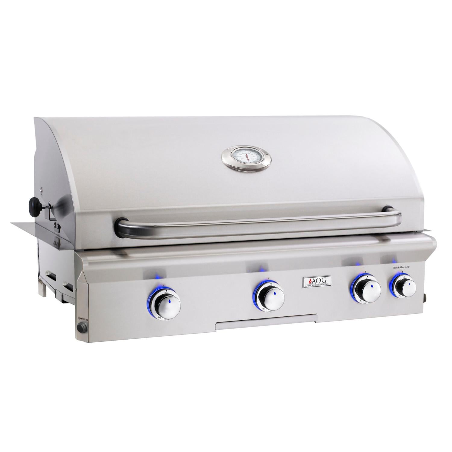 American Outdoor Grill L-Series 36-Inch 3-Burner Built-In Natural Gas Grill With Rotisserie - 36NBL