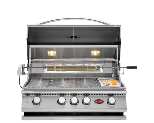 Cal Flame BBQ Built-In Grills - P-Series 4 Burner with Lights