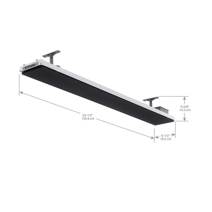 Dimplex - DLW Series 70" Outdoor/Indoor Electric Infrared Heater-Black (3200W 240V) - DLW3200B24