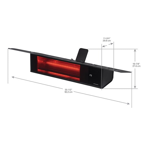 Dimplex - Plug-in Electric Infrared Patio Heater 120V/1500W - DIRP15A10GR