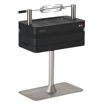 Everdure FUSION 29-Inch Charcoal Grill With Rotisserie & Electronic Ignition - HBCE1BBSUS