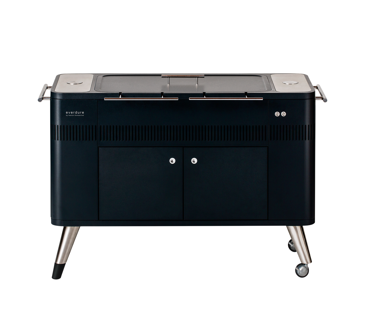 Everdure HUB I 54-Inch Charcoal Grill W/ Rotisserie & Electronic Ignition - HBCE2BBUS