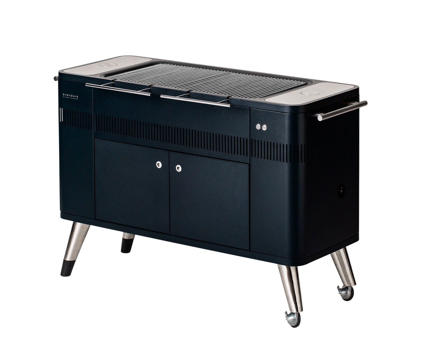 Everdure HUB I 54-Inch Charcoal Grill W/ Rotisserie & Electronic Ignition - HBCE2BBUS