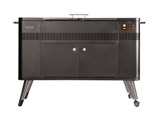 Everdure By Heston Blumenthal HUB II 54-Inch Charcoal Grill With Rotisserie & Electronic Ignition - HBCE3BUS
