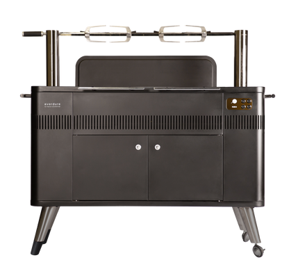 Everdure By Heston Blumenthal HUB II 54-Inch Charcoal Grill With Rotisserie & Electronic Ignition - HBCE3BUS