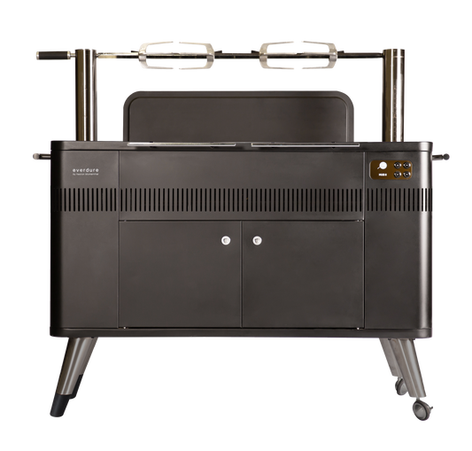 Everdure By Heston Blumenthal HUB II 54-Inch Charcoal Grill With Rotisserie & Electronic Ignition - HBCE3BUS