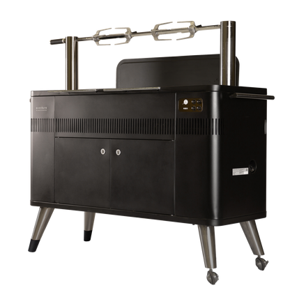 Everdure By Heston Blumenthal HUB II 54-Inch Charcoal Grill With Rotisserie & Electronic Ignition - HBCE3BUS