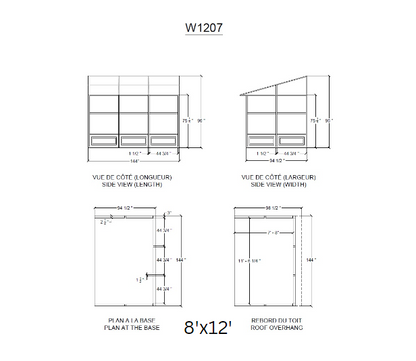 Gazebo Penguin - Florence Sand Wall Mounted Solarium Polycarbonate Roof
