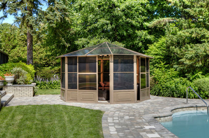 Gazebo Penguin - Florence Sand Solarium with Polycarbonate Roof