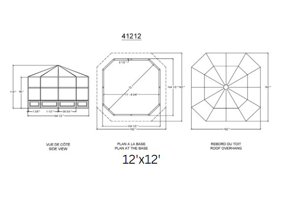 Gazebo Penguin - Florence Slate Solarium with Polycarbonate Roof