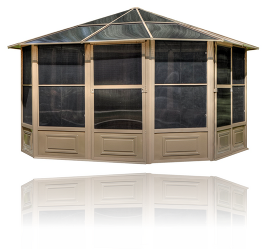 Gazebo Penguin - Florence Sand Solarium with Polycarbonate Roof
