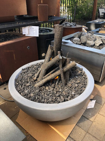 Sedona 27-Inch Concrete Round Fire Bowl
