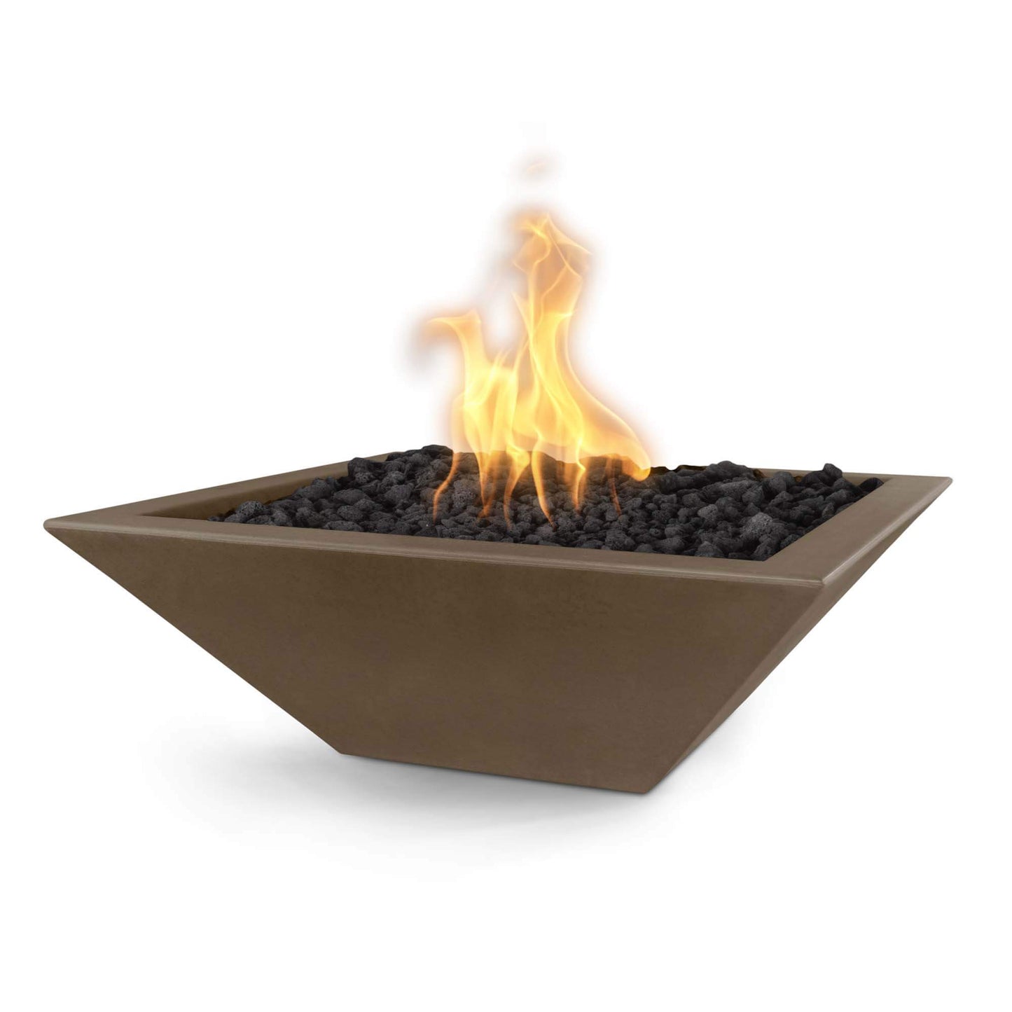 Maya 36-Inch Square Concrete Fire Bowl - OPT-36SFO