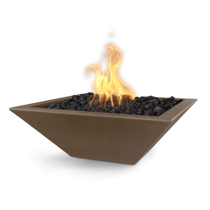 Maya 36-Inch Square Concrete Fire Bowl - OPT-36SFO
