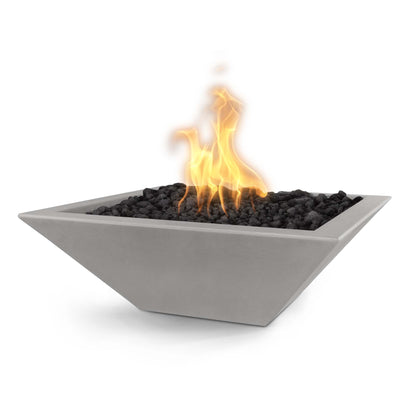 Maya 36-Inch Square Concrete Fire Bowl - OPT-36SFO