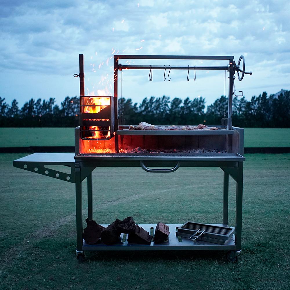 Tagwood BBQ Fully Assembled Argentine Santa Maria Wood Fire & Charcoal Grill - BBQ03SS