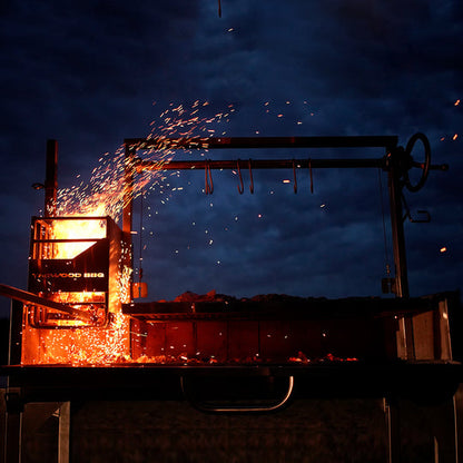 Tagwood BBQ Fully Assembled Argentine Santa Maria Wood Fire & Charcoal Grill - BBQ03SS