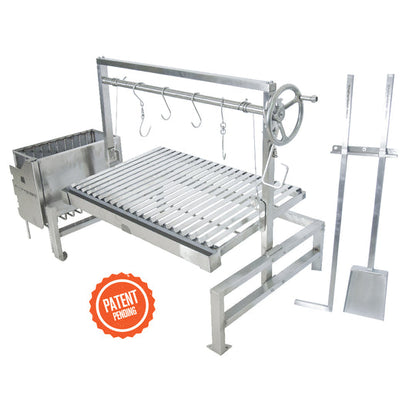 Tagwood BBQ Built-In Argentine Santa Maria Wood Fire & Charcoal Grill - BBQ09SS