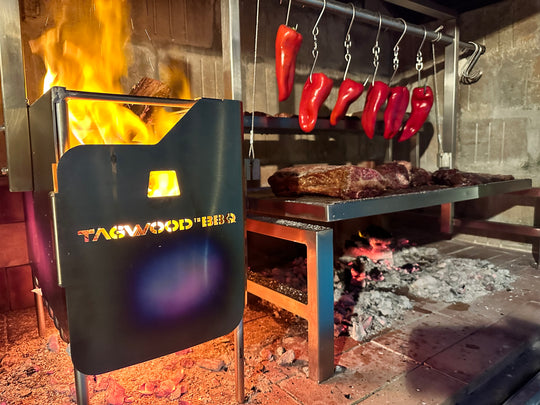Tagwood BBQ Built-In Argentine Santa Maria Wood Fire & Charcoal Grill - BBQ09SS