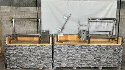 Tagwood BBQ Built-In Argentine Santa Maria Wood Fire & Charcoal Grill - BBQ09SS