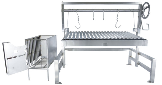 Tagwood BBQ Built-In Argentine Santa Maria Wood Fire & Charcoal Grill - BBQ09SS