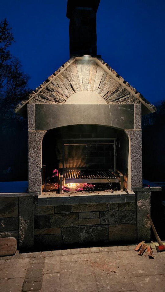 Tagwood BBQ Built-In Argentine Santa Maria Wood Fire & Charcoal Grill - BBQ09SS
