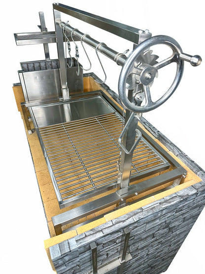 Tagwood BBQ Built-In Argentine Santa Maria Wood Fire & Charcoal Grill - BBQ09SS