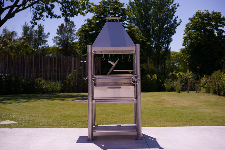 Tagwood BBQ Silver Bullet Argentine Wood Fire & Charcoal Grill - All Stainless Steel - BBQ02SS