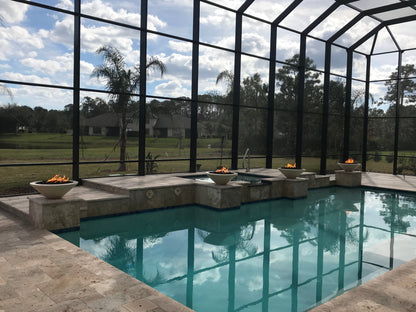 Cazo 24-Inch Round Concrete Fire Bowl