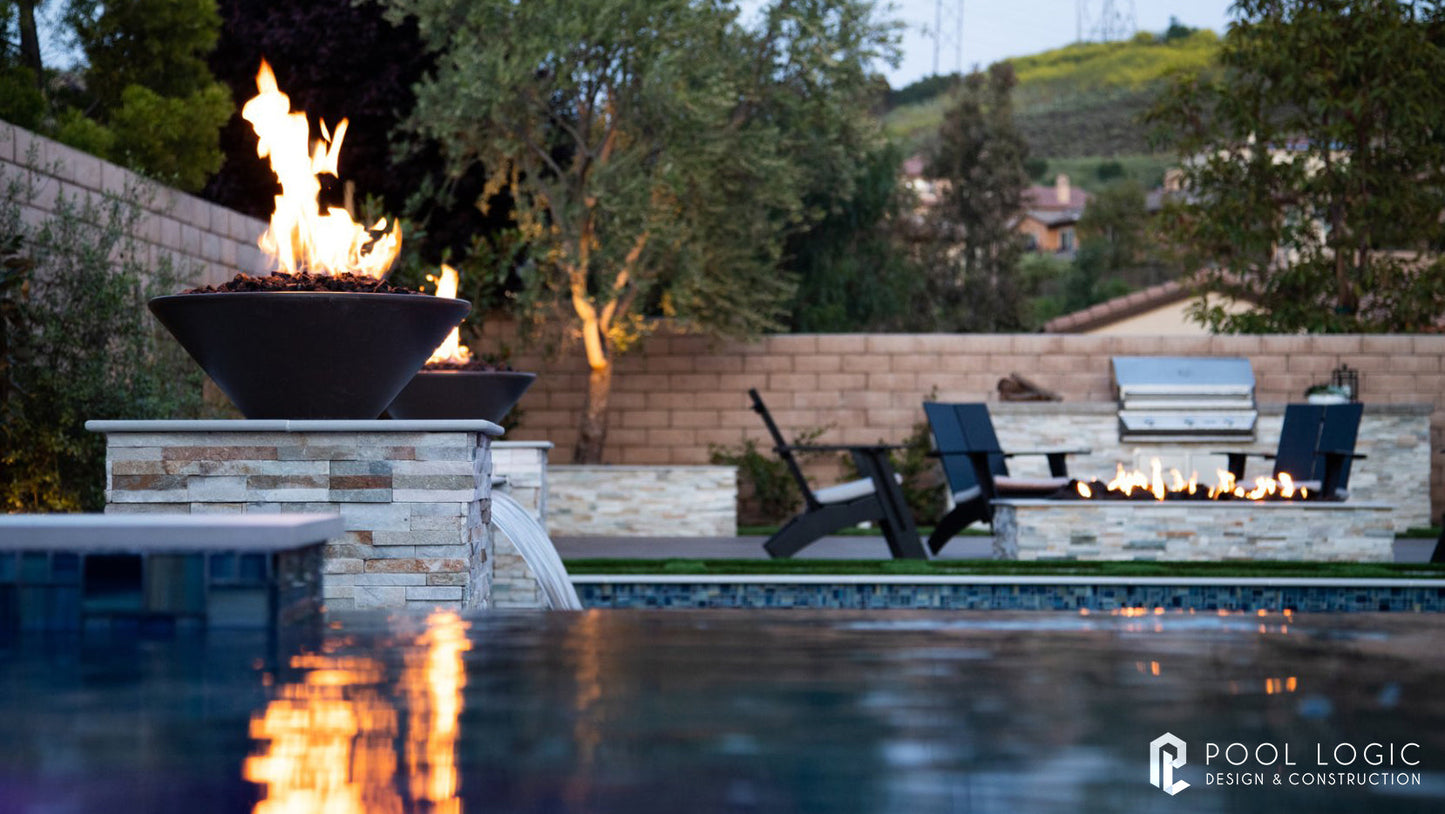 Cazo 24-Inch Round Concrete Fire Bowl