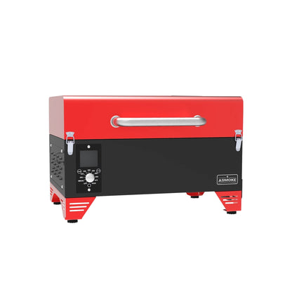 Asmoke AS300 Apple Red Portable Wood Pellet Grill