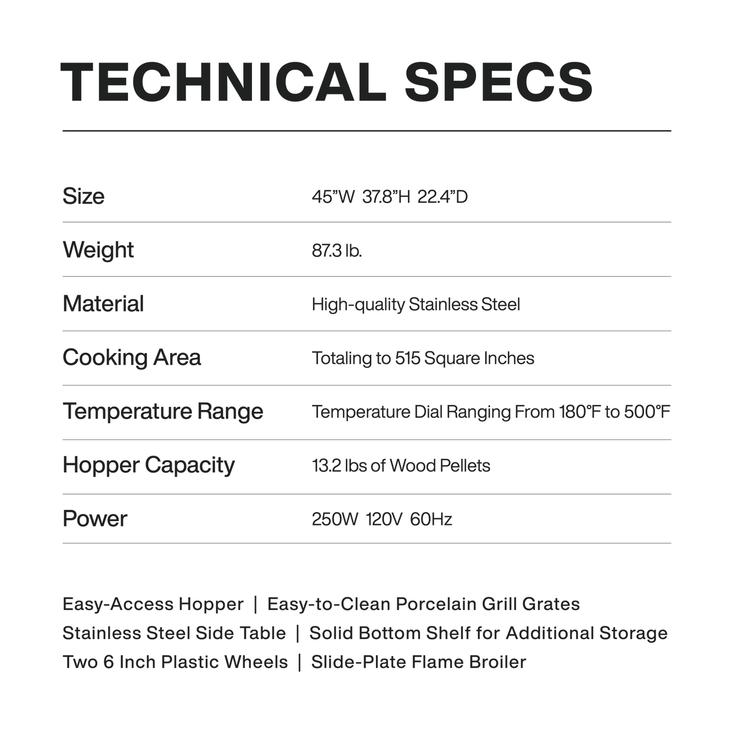 ASMOKE Wood Pellet Grill Smoker AS550 | ASCA ™