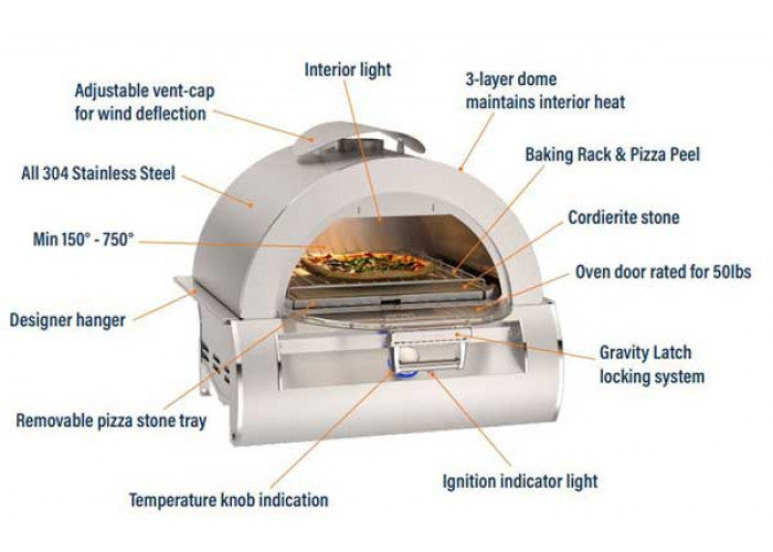 Fire Magic - Built-In Pizza Oven - Propane - 5600P