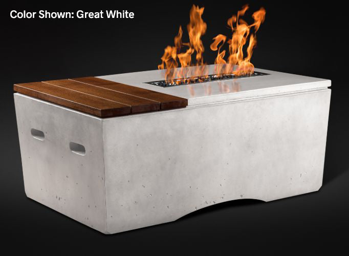 Slick Rock Concrete - Oasis Series 48-Inch Rectangle Fire Table KOF48