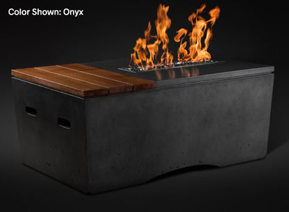 Slick Rock Concrete - Oasis Series 48-Inch Rectangle Fire Table KOF48