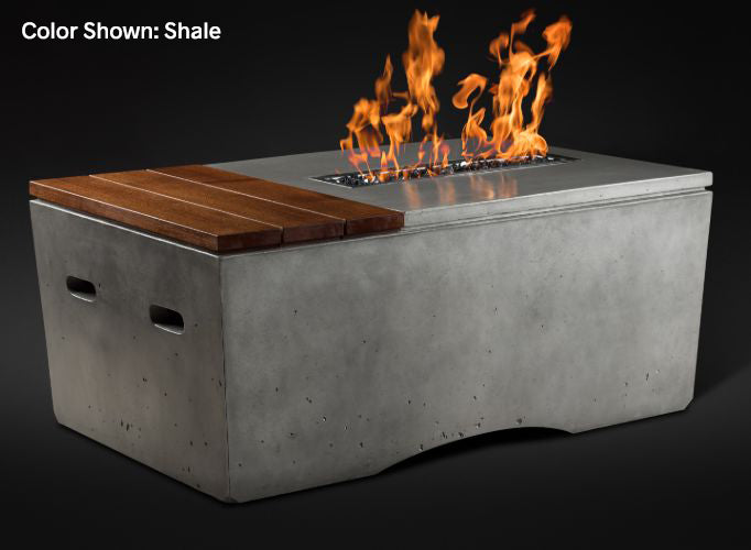 Slick Rock Concrete - Oasis Series 48-Inch Rectangle Fire Table KOF48