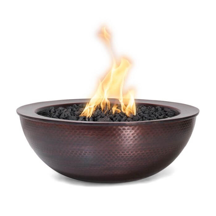 27" Sedona Hammered Copper Fire Bowl- OPT-27RCPRFO