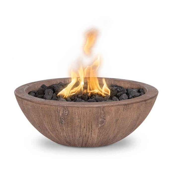 27" Sedona Wood Grain Fire Bowl- OPT-27RWGFO