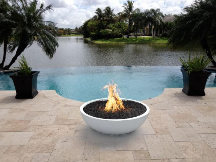 Sedona 33-Inch Concrete Round Fire Bowl
