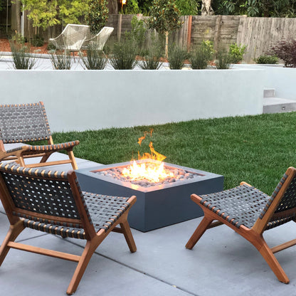 The Outdoor Plus Quad Square Concrete Fire Pit