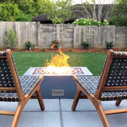 The Outdoor Plus Quad Square Concrete Fire Pit