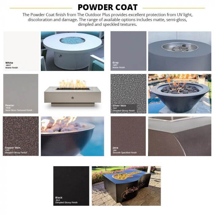 24" Cazo Powder Coated Fire Bowl- OPT-R24PCFO